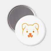 Niedliche Welpe Magnet (Vorderseite/Rückseite)