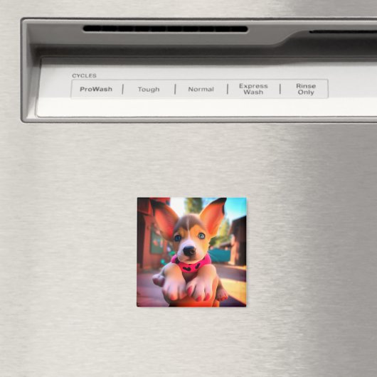 Niedliche Welpe Magnet (In Situ (Geschirrspüler))