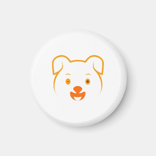 Niedliche Welpe Magnet (Vorne)