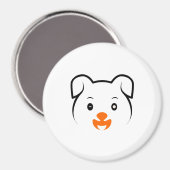 Niedliche Welpe Magnet (Vorderseite/Rückseite)