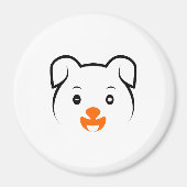 Niedliche Welpe Magnet (Vorne)