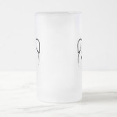 Niedliche Welpe Mattglas Bierglas (Mittel)