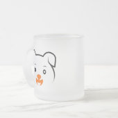 Niedliche Welpe Mattglastasse (Vorderseite Links)