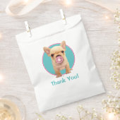 Niedliche Welpe mit Schnuller Geschenktütchen (Ausgeschnitten)