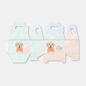 Niedliche Welpe mit Watercolor Kinderdusche Geschenkschachtel (Ungefaltet)