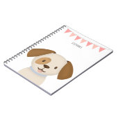 Niedliche Welpe Notizblock (Linke Seite)