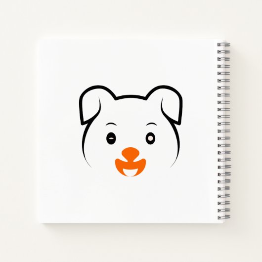 Niedliche Welpe Notizblock (Rückseite)