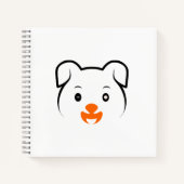 Niedliche Welpe Notizblock (Vorderseite)