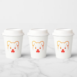 Niedliche Welpe Pappbecher