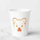Niedliche Welpe Pappbecher (Vorderseite)