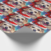 Niedliche Welpe Pawlidays Geschenkpapier (Ecke)