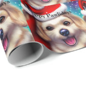 Niedliche Welpe Pawlidays Geschenkpapier (Rolleneckpunkt)