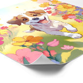 Niedliche Welpe Poster (Ecke)