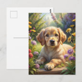 Niedliche Welpe Postkarte (Vorne/Hinten)