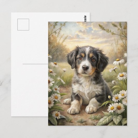 Niedliche Welpe Postkarte (Vorne/Hinten)