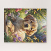 Niedliche Welpe Puzzle (Horizontal)