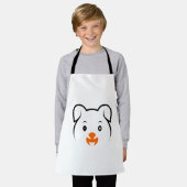 Niedliche Welpe Schürze (Getragen)