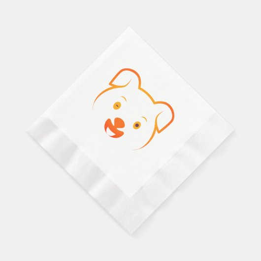 Niedliche Welpe Serviette (Ecke)