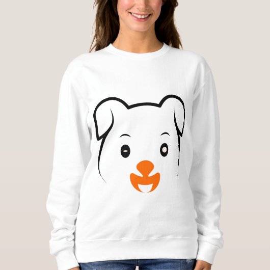 Niedliche Welpe Sweatshirt (Vorderseite)
