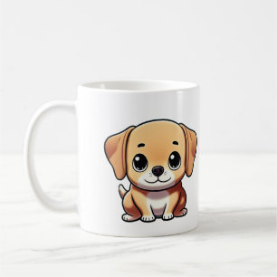 Niedliche Welpe-Tasse Kaffeetasse