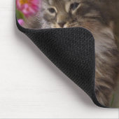 Niedliche Welpe und Kitten Mousepad (Ecke)