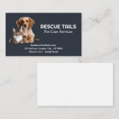 Niedliche Welpe und Kitten Visitenkarte (Vorne/Hinten)