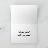 Niedliche Welpe wird gut Karte (Innenseite)