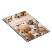 Niedliche Welpen Dog Lover Name Notebook Notizblock (Rechte Seite)
