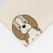 Niedliche Welpen Fleecedecke (Ecke)