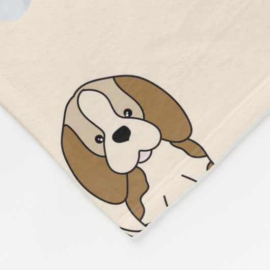 Niedliche Welpen Fleecedecke (Ecke)