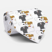 Niedliche Welpen-Heirat Krawatte (Gerollt)