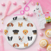 Niedliche Welpen Hund Geburtstag Pappteller (Party)