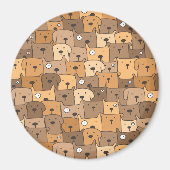 Niedliche Welpen Magnet (Vorne)