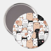 Niedliche Welpen Magnet (Vorderseite/Rückseite)