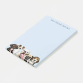 Niedliche Welpen mit benutzerdefiniertem Text Post-it Klebezettel (angewinkelt)