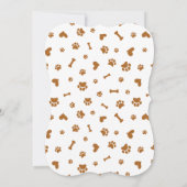 Niedliche Welpen-Party Einladung (Rückseite)