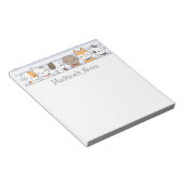 Niedliche Welpen Personalisiert Notepad Notizblock (angewinkelt)