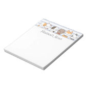 Niedliche Welpen Personalisiert Notepad Notizblock (Rotiert)