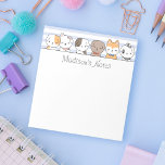 Niedliche Welpen Personalisiert Notepad Notizblock<br><div class="desc">Personalisieren Sie dieses Notizblock einfach mit Ihrem individuelle Name und Titel. Das Design umfasst eine Reihe von niedlichen handgezeichnet Cartoon-Hunden.</div>