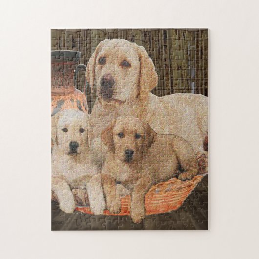 niedliche Welpen Puzzle (Vertikal)