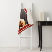 Niedliche Welpen spielen Brust Sherpa Blanka Sherpadecke (Beispiel)