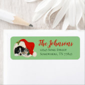 Niedliche Welpen- und Kitten-Weihnachtsadressen (Insitu)