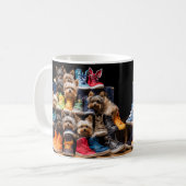 Niedliche Welpen und Schuhe Kaffeetasse (Vorderseite Links)