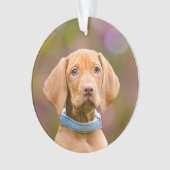 Niedliche Welpen ungarisch Vizsla Dog Welpe Foto - Ornament (Vorderseite)