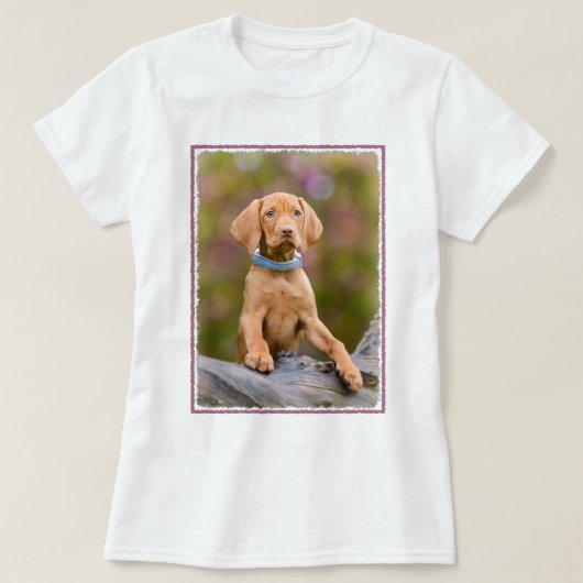 Niedliche Welpen ungarisch Vizsla Dog Welpe Foto - T-Shirt (Design vorne)