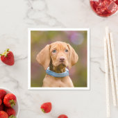 Niedliche Welpen ungarische Vizsla Hund Welpe Foto Serviette (Beispiel)