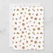 Niedliche Welpen Welpen-Party Einladung (Rückseite)