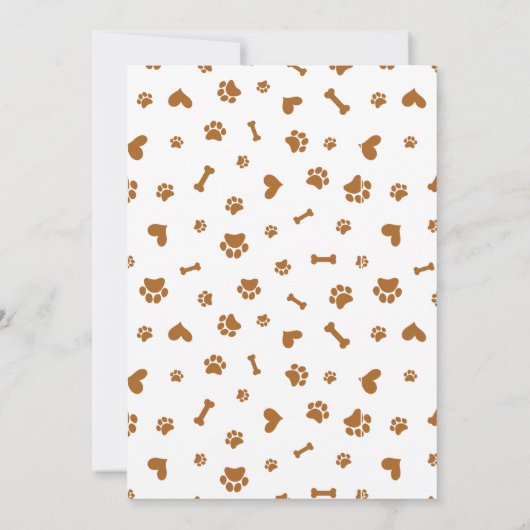 Niedliche Welpen Welpen-Party Einladung (Rückseite)