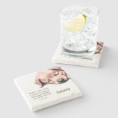 Niedliche Welpenbibel Psalm 4:8 Untersetzer (Seitenansicht)