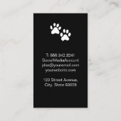 Niedliche Welpenbilder | Tierdienste Visitenkarte (Rückseite)